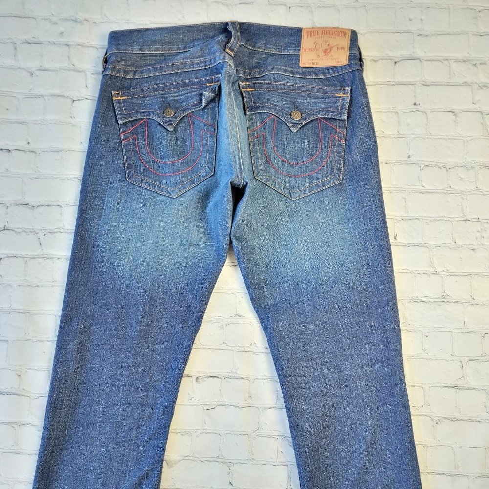 ✅ True Religion Blue Billy relaxed bootcut jeans size 36